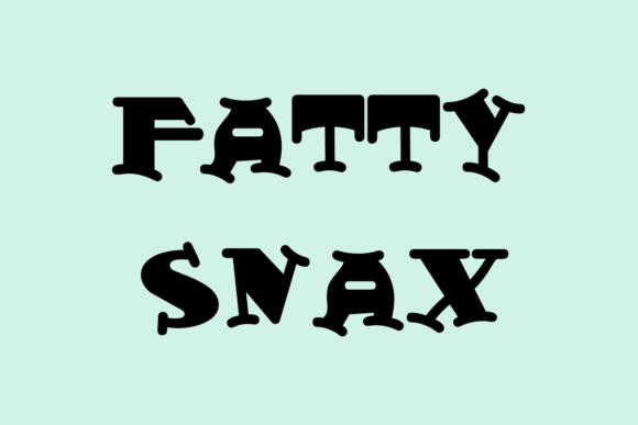 Fatty Snax: A Whimsical Font for Creative Projects