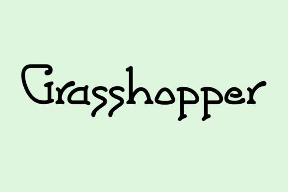 Grasshopper Font for Web Design