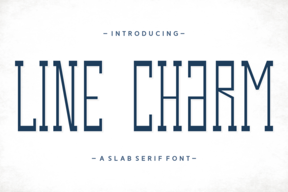 Line Charm: A Rustic Typeface for Thoughtful Design