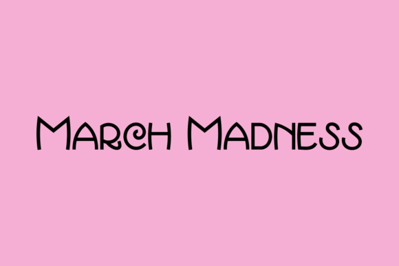 March Madness Font Review