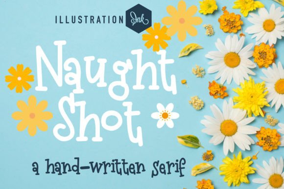 Naught Shot Font: Whimsical Design for Editorial Work