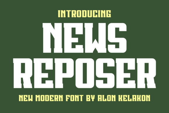 News Reposer Font for Web Design