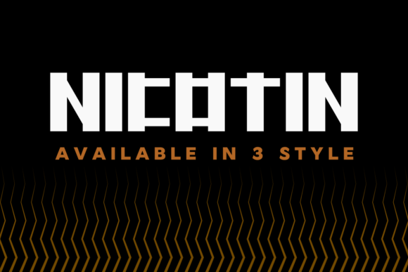 Nicotin: A Bold Slab Serif Font for Crafters