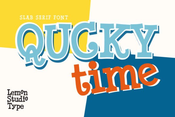 Qucky Time Font for Creative Projects