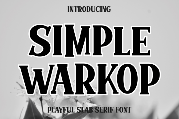 Simple Warkop Font for Creative Projects