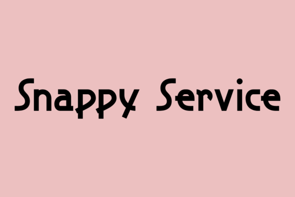 Snappy Service Font for Editorial Design