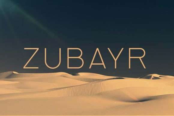 Zubayr: A Serif Font for Editorial Grace